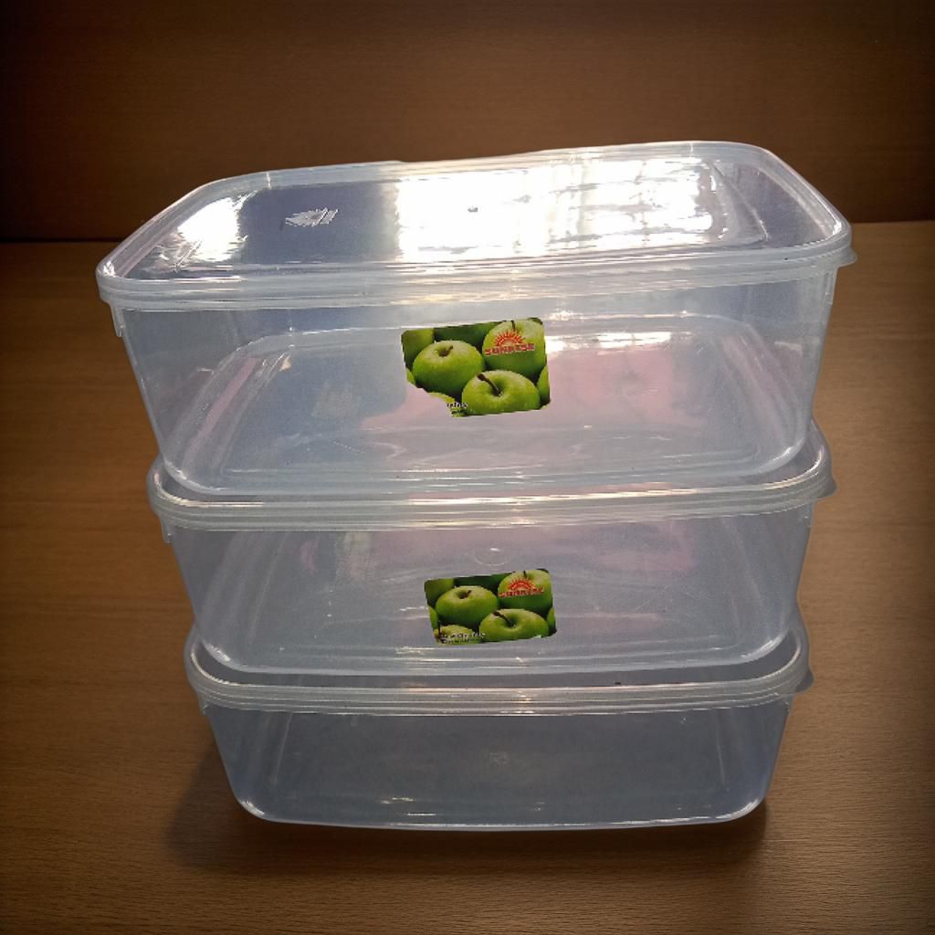 pack 3500-tempat donat 3500 ml-toples segi tutup-box donat 3500 ml