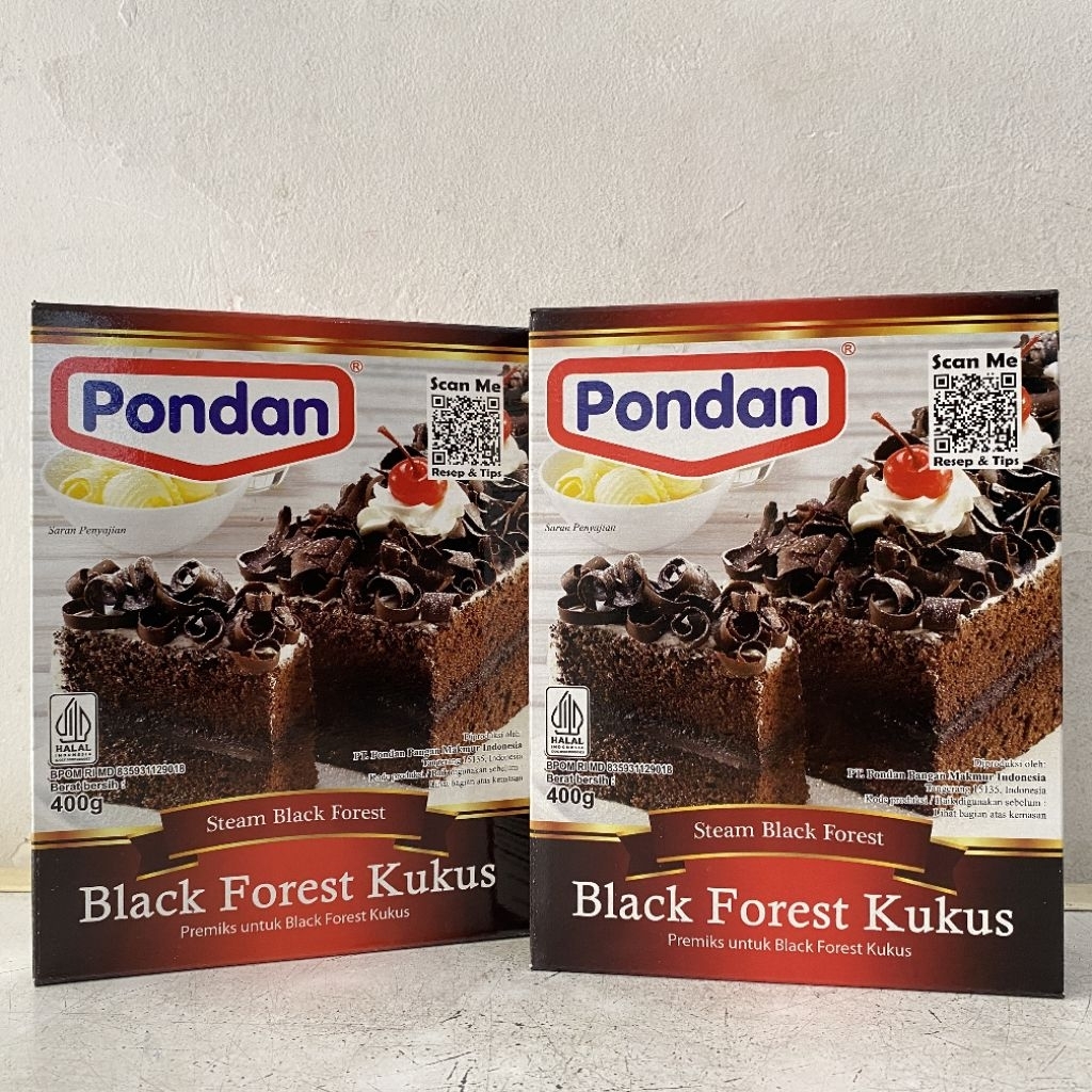 Pondan premiks BLACKFOREST KUKUS 400 gram | pondan black forest kukus