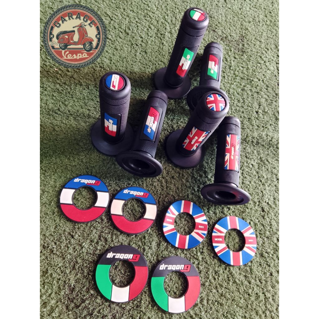 Handgrip Grip model bendera vespa classic dan vespa matic serta motor motor matic dan bebek universa