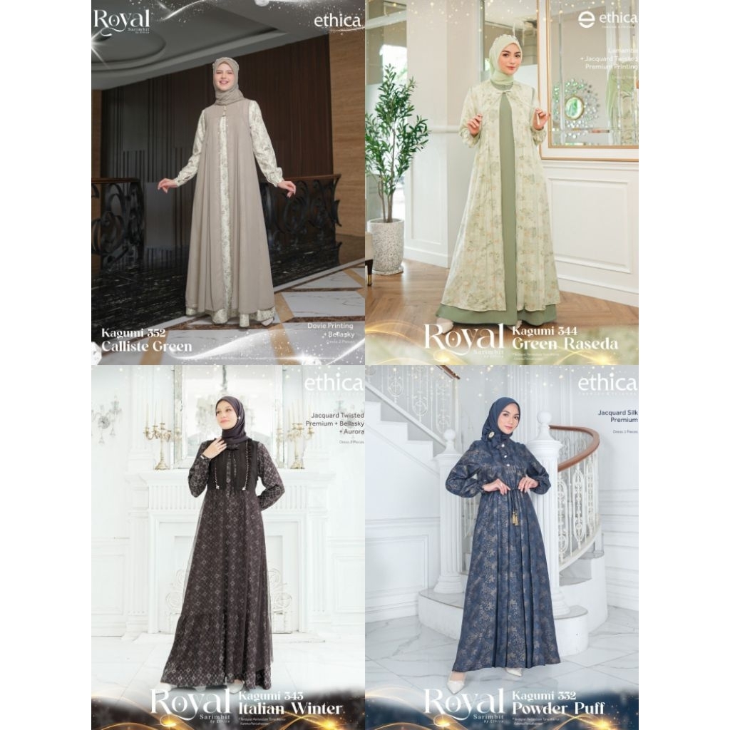 ETHICA BAJU GAMIS/DRESS DEWASA || KAGUMI 255, KAGUMI 308, KAGUMI 332, KAGUMI 343, KAGUMI 344, KAGUMI