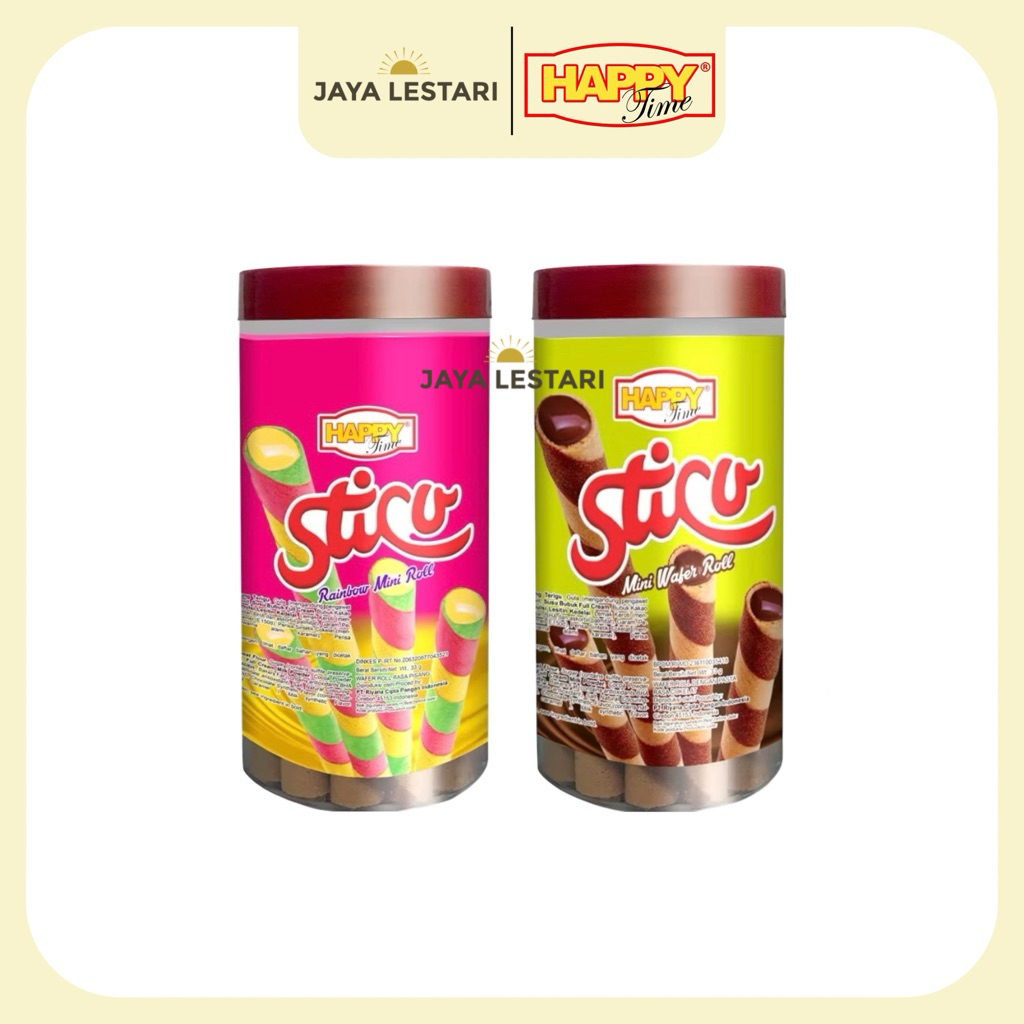 Happy Time Sticu Mini Wafer Roll (30g) (2 Varian Rasa)