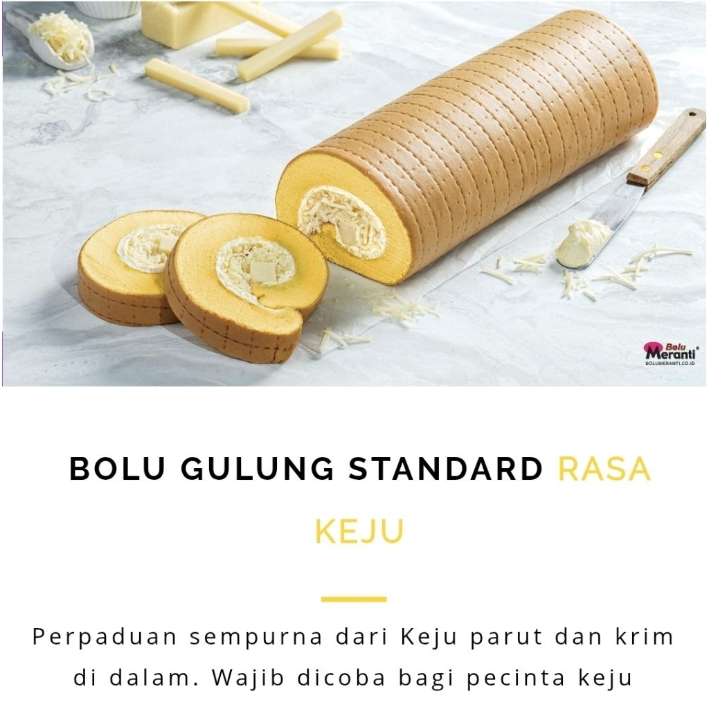 Bolu Meranti [Bolu Gulung Standard Rasa Keju]
