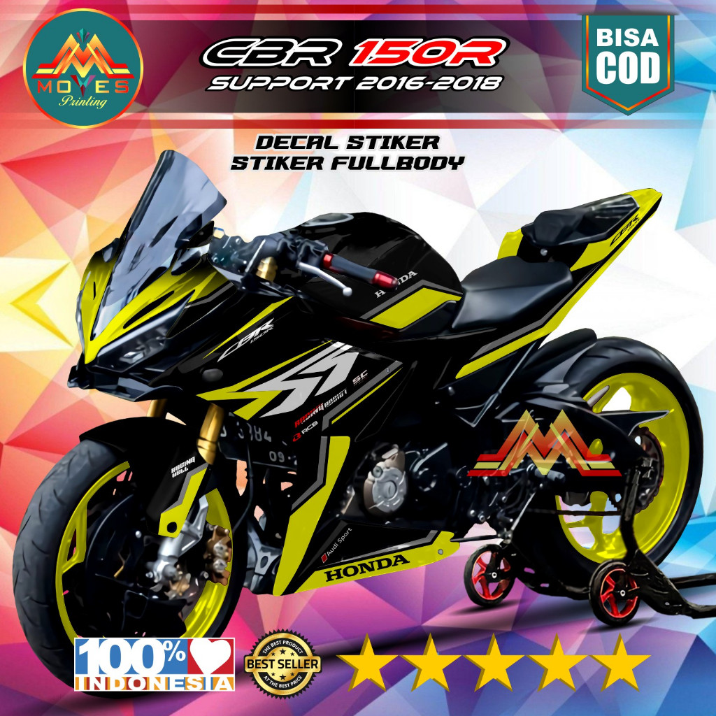 TERBARU Decal Stiker CBR150R Fullbody Sticker Decal CBR 150R Facelift 2016 - 2018 Full Body