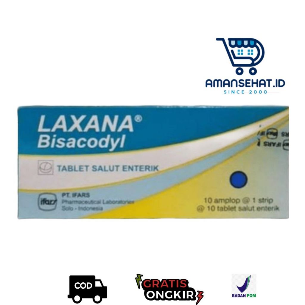 Laxana Bisacodyl 5mg Tablet Konstipasi 100 Pcs