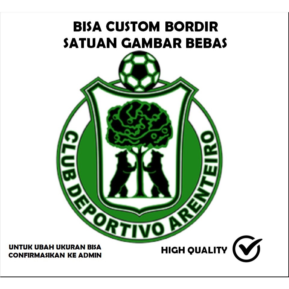EMBLEM BORDIR PATCH LOGO CLUB BOLA TESTIMONI-IBP