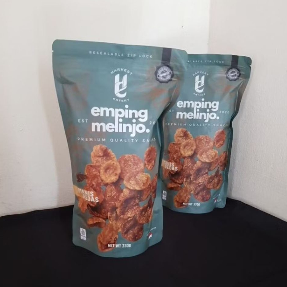 Terbaru Emping Melinjo Manis Pedas Harvest Eatery 330gr