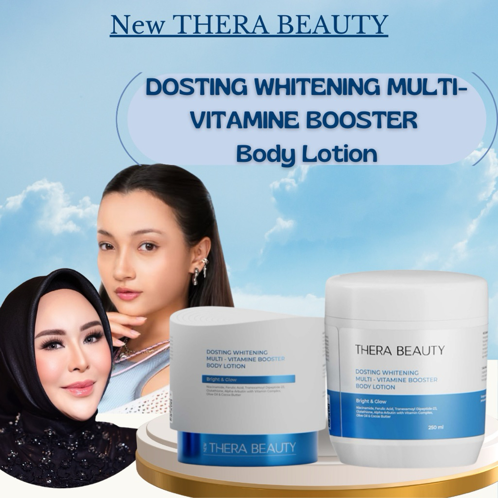 HB DOSTING 250ml THERA BEAUTY Dosting Whitening Multi - Vitamine Booster Body Lotion