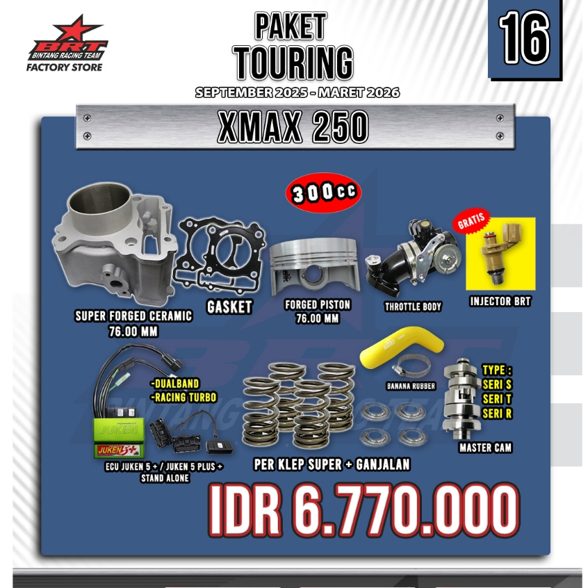 PAKET TOURING BORE UP 16 XMAX BRT