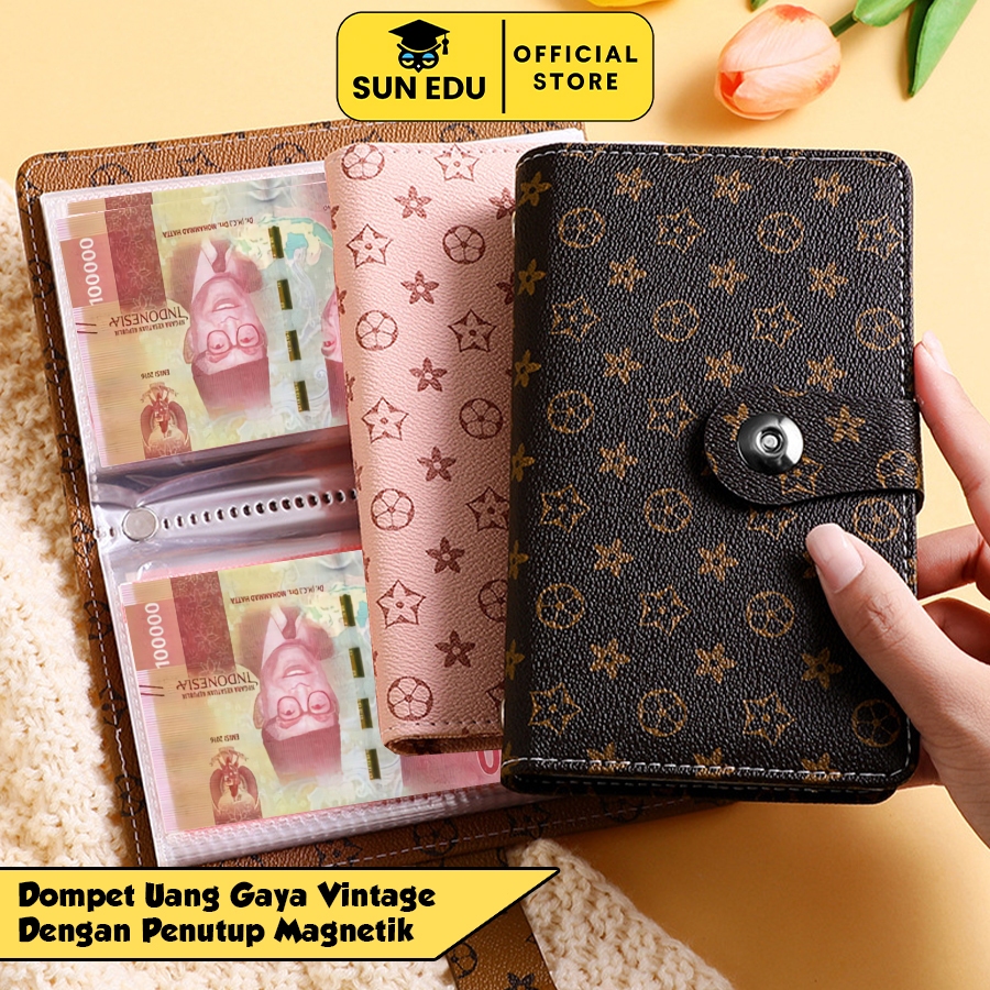 Dompet Tabungan KeuanganTransparansi Tinggi PP/ Binder Sampul Motif Turtle Series A6 Sinking Fund