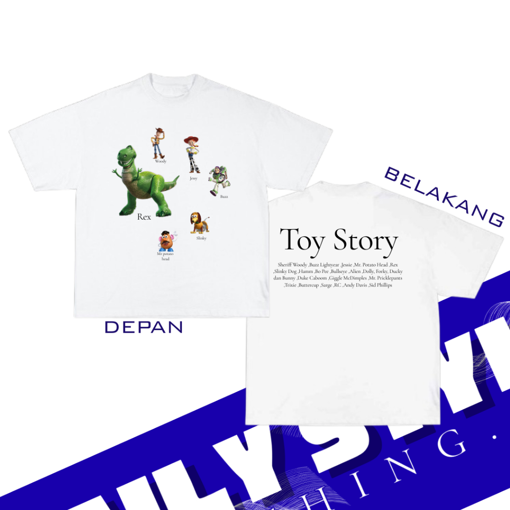 KAOS TSHIRT 24s -  TOY STORY MEMBER - ORIGINAL DAILY STYLE