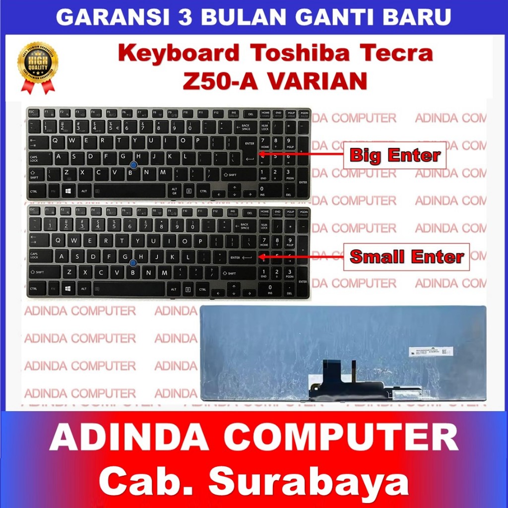 Keyboard Toshiba Tecra Z50-A Z50-A5101L Z50-A5302M Z50-A1502 Z50-B