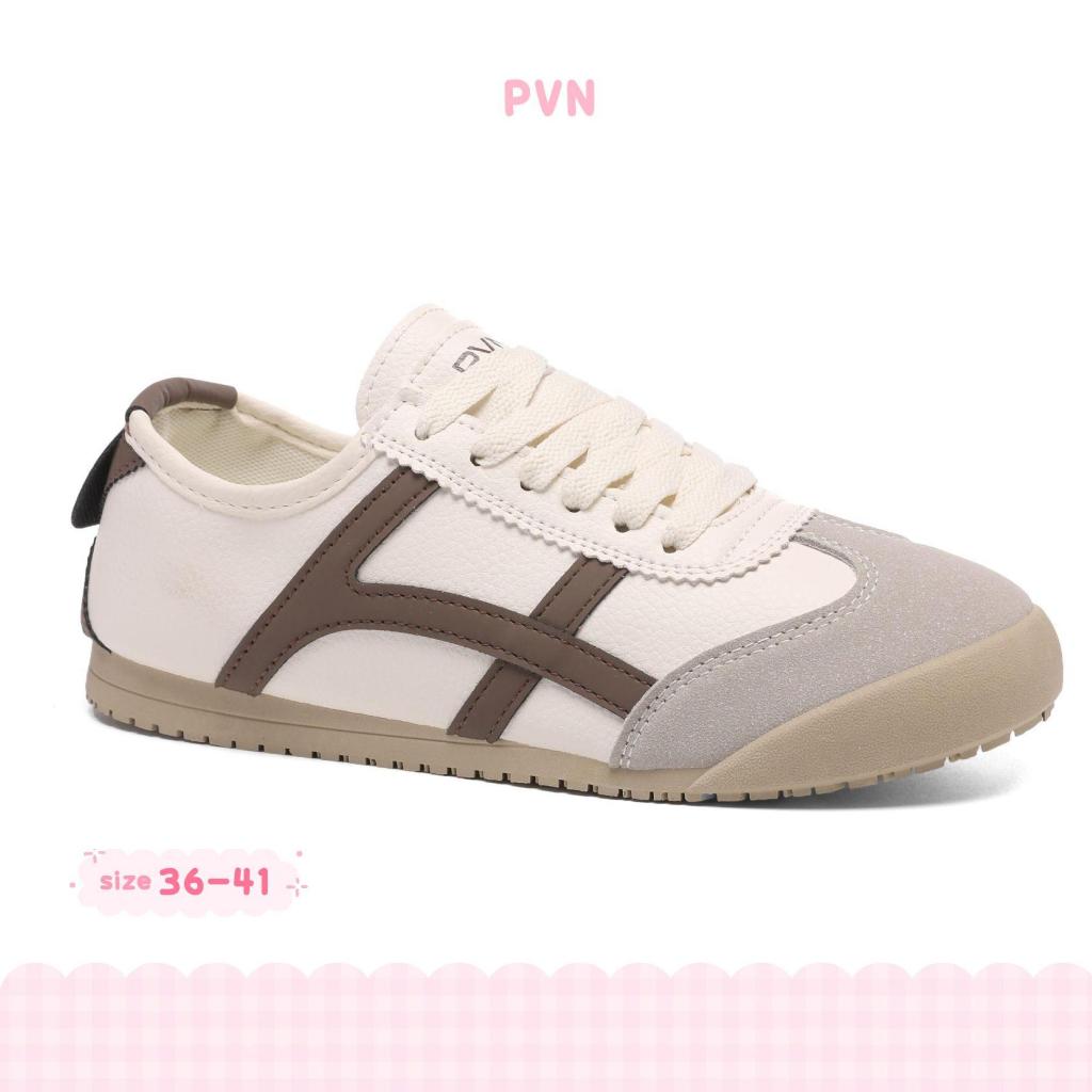 PVN Taeyong Sepatu Sneakers Wanita Sport Shoes Choco Pink Blue 337