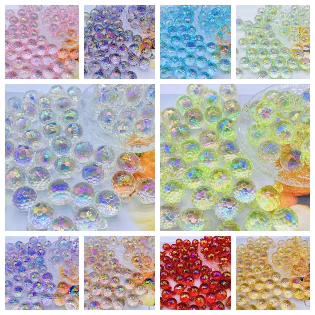 ( 20 gram ) Manik-Manik Mute Bulat Kristal