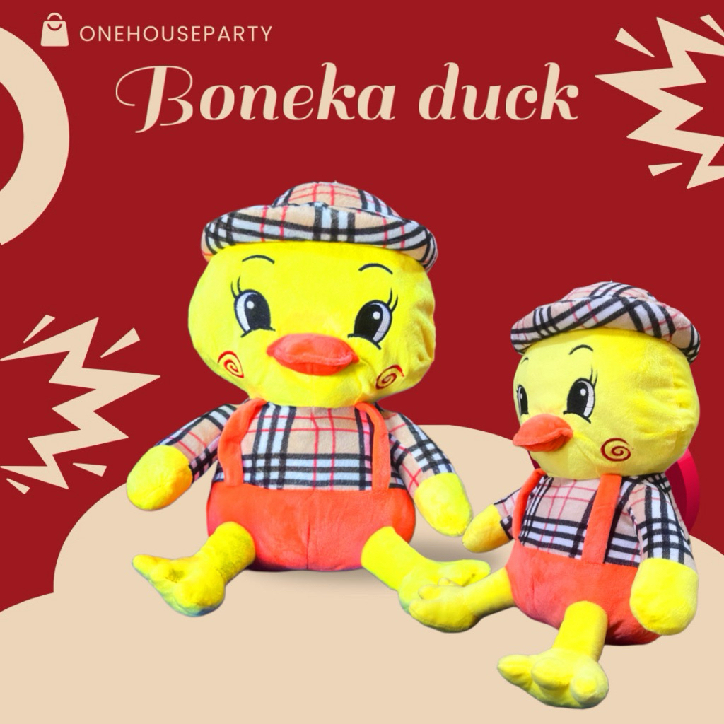 boneka duck ukuran 35cm boneka bebek cute boneka Little duck Onehouseparty