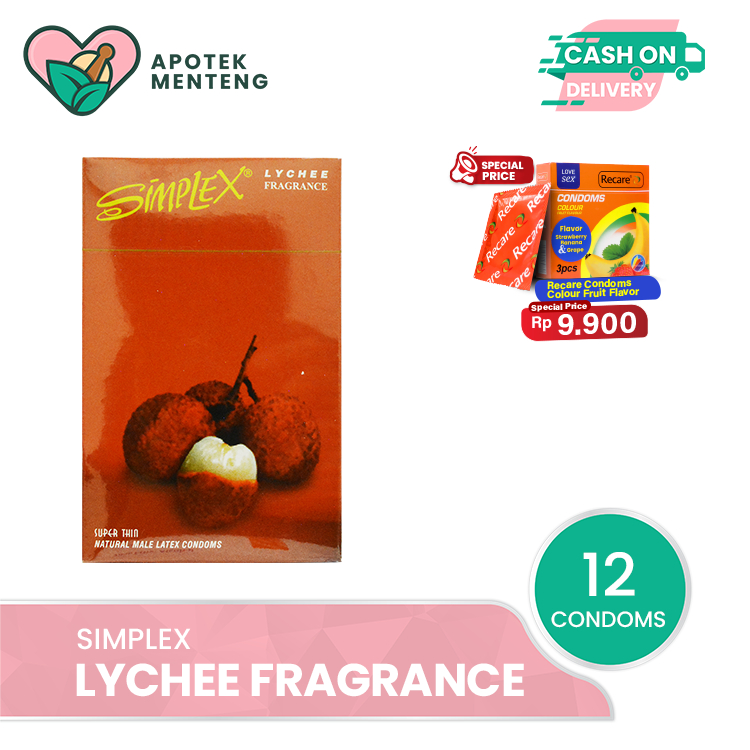 Kondom Simplex Lychee Fragrance - Isi 12