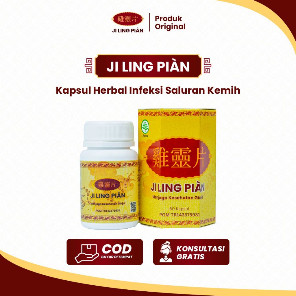 Ji Ling Pian Kapsul Herbal Menjaga Kesehatan Ginjal