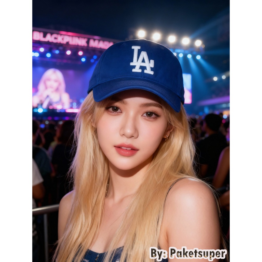 Topi Base Ball LA New Era Biru