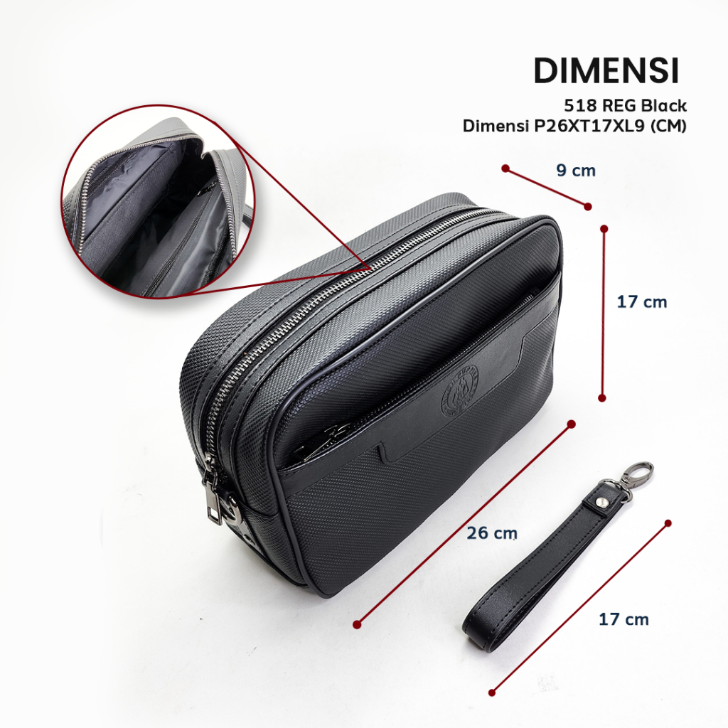 TERBARU HAND BAG TAS CLUTCH PRIA HUSH PUPPIES 518 HITAM PREMIUM / TAS TRAVEL ORGANIZER TAHAN AIR