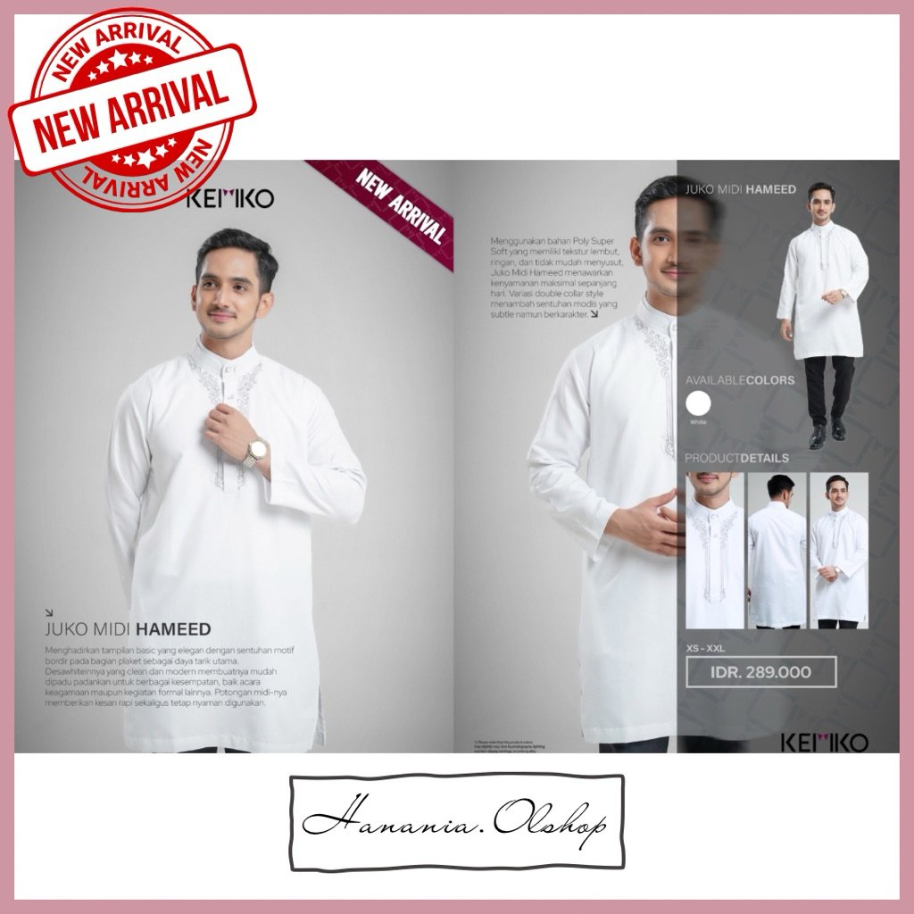 DISKON RABBANI - NEW ARRIVAL Juko Midi Hameed | gamis pria | baju koko rabbani | gamis pria rabbani