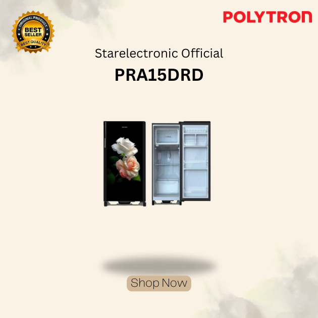 POLYTRON KULKAS 1 PINTU (PRA 15 DRD)  PRA15DRD