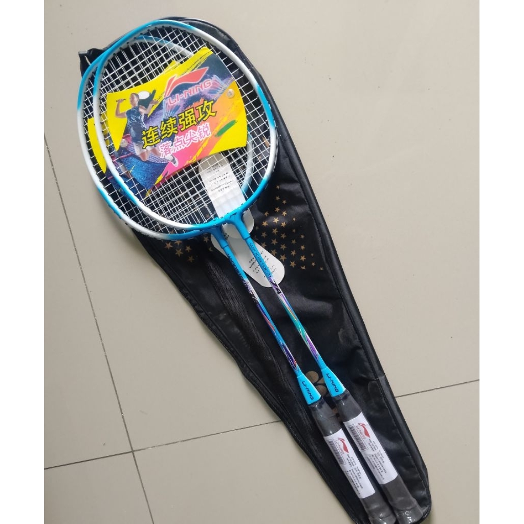 RAKET LINING 2Pcs gratis tas, ringan dan kuat