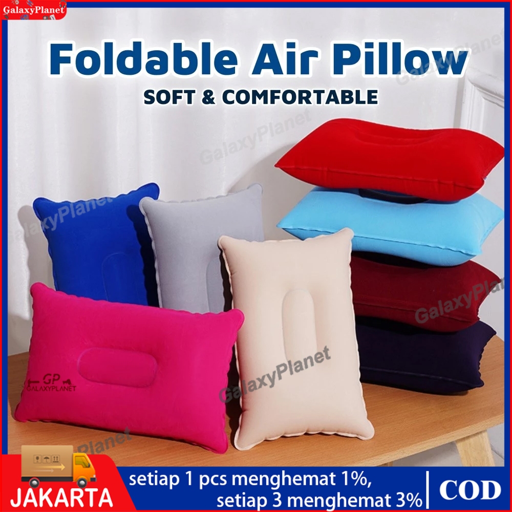 Bantal Camping Tiup, Bantal Perjalanan Besar, Penyangga Punggung dan Leher, Tahan Air
