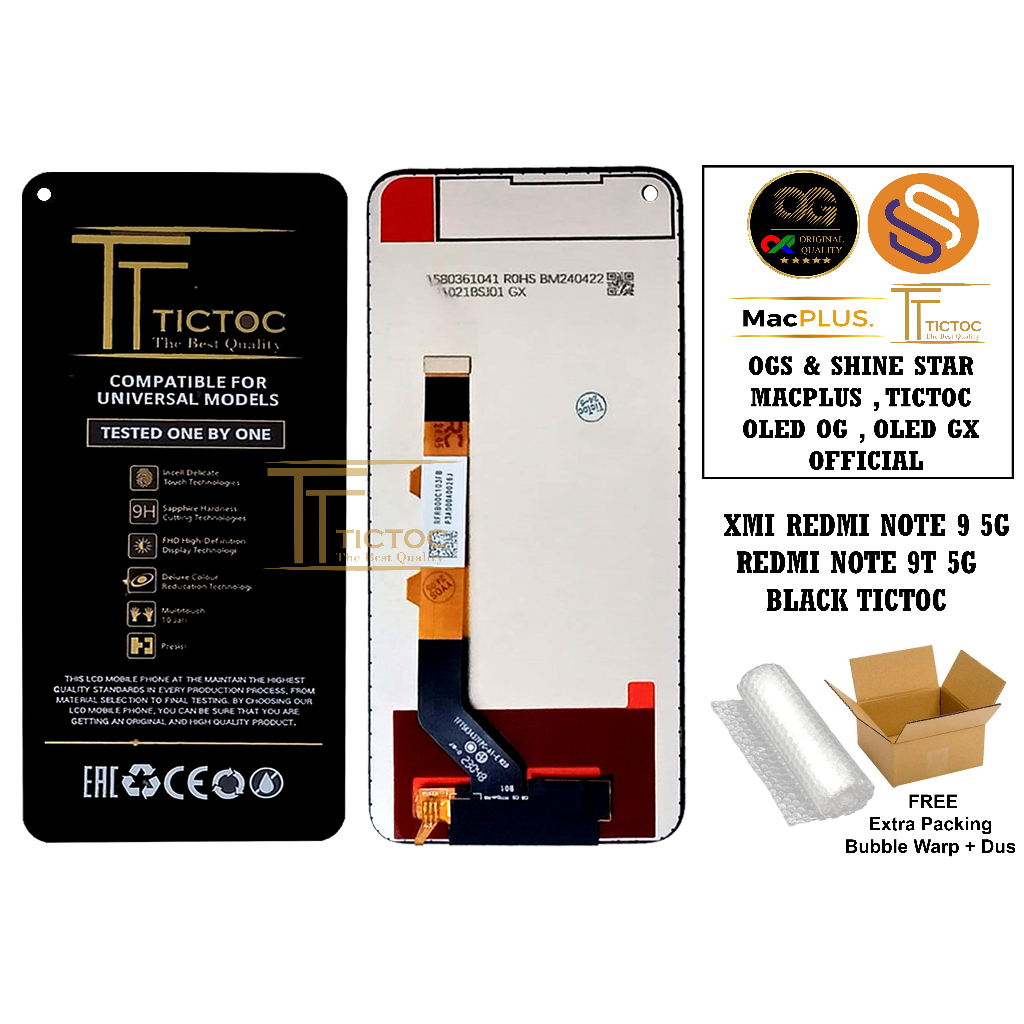 LCD TOUCHSCREEN XIAOMI REDMI NOTE 9 5G REDMI NOTE 9T 5G