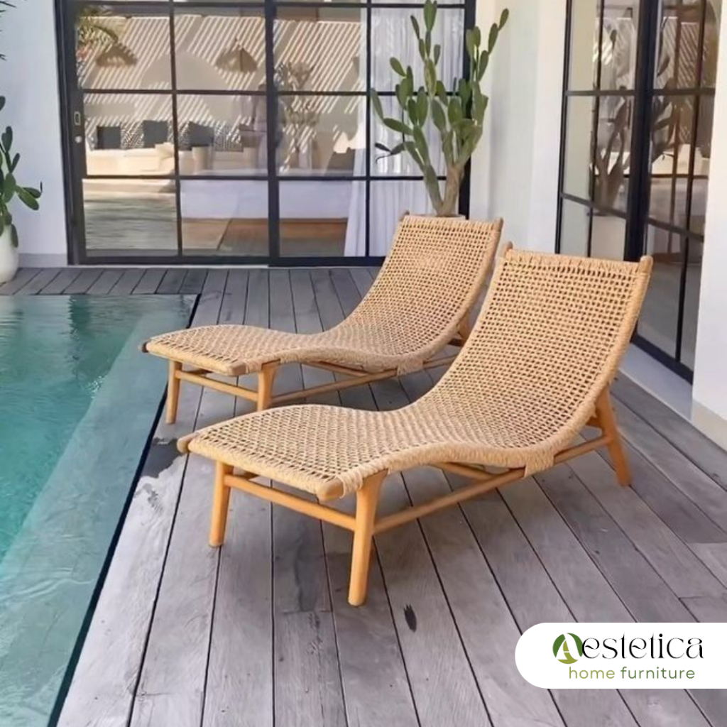 ZEN SUN LOUNGER/ SUNBED / KURSI KOLAM RENANG By Aestetica Furniture