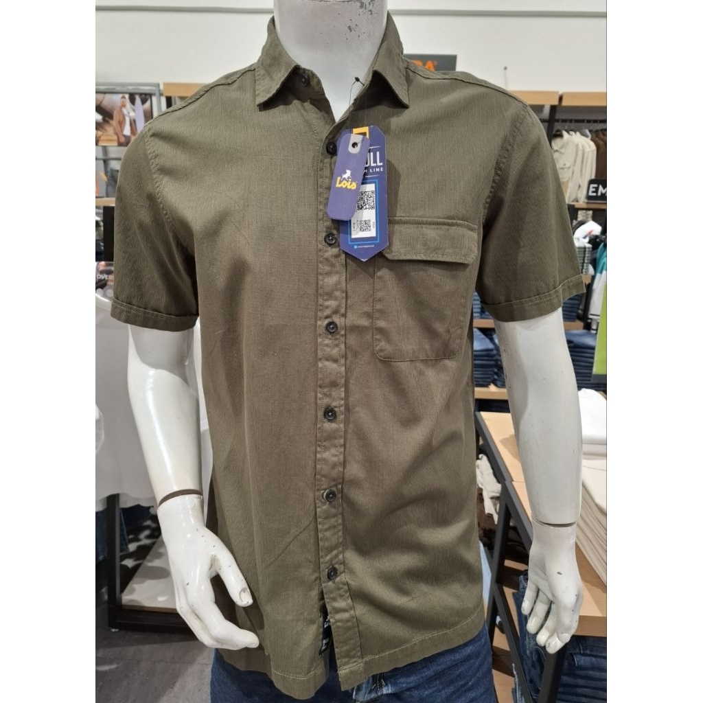 kemeja Lois 100% Original Slim Fit