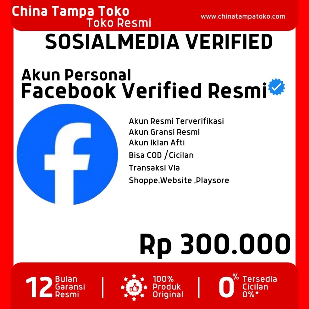Jasa Verified Akun Sosmed Facebook Personal