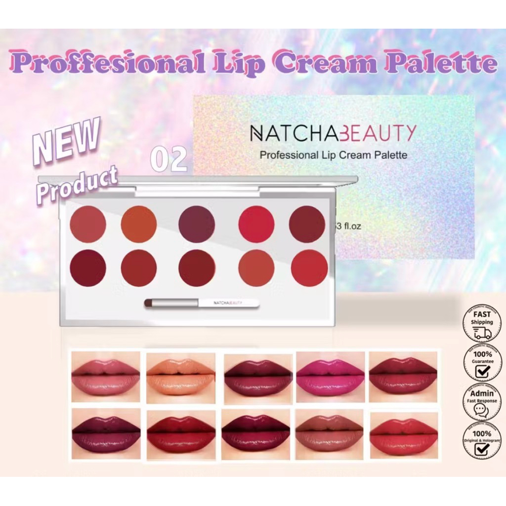 Natcha Beauty Lip Cream Palette