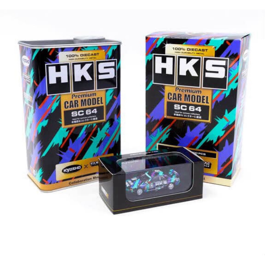 KYOSHO X TARMAC NISSAN SKYLINE GTR R32 HKS WITH OIL CAN UNSEALED MULUS