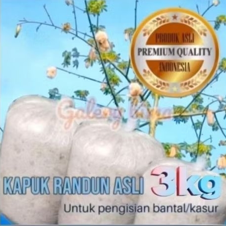 KAPUK RANDU ASLI 3KG | KAPUK TANPA BIJI | KAPUK ISIAN BANTAL&KASUR
