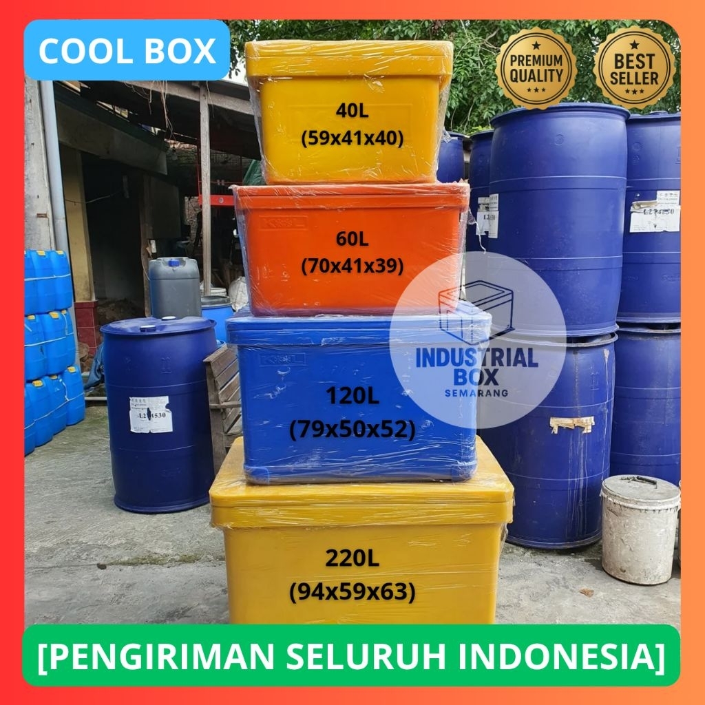 Cool Box KOOL Cooler Kotak Pendingin Es batu Tempat Penyimpanan Ikan Frozen Food Original Termos Tre