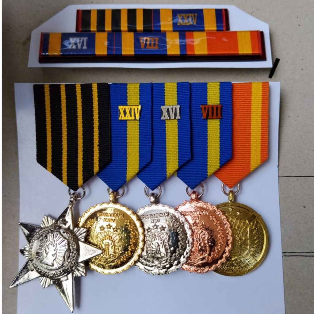 [Aksesoris Original, Premium Watch] PDH dan PDU Medali TANDA JASA, Pakaian Dinas Harian / Upacara, P