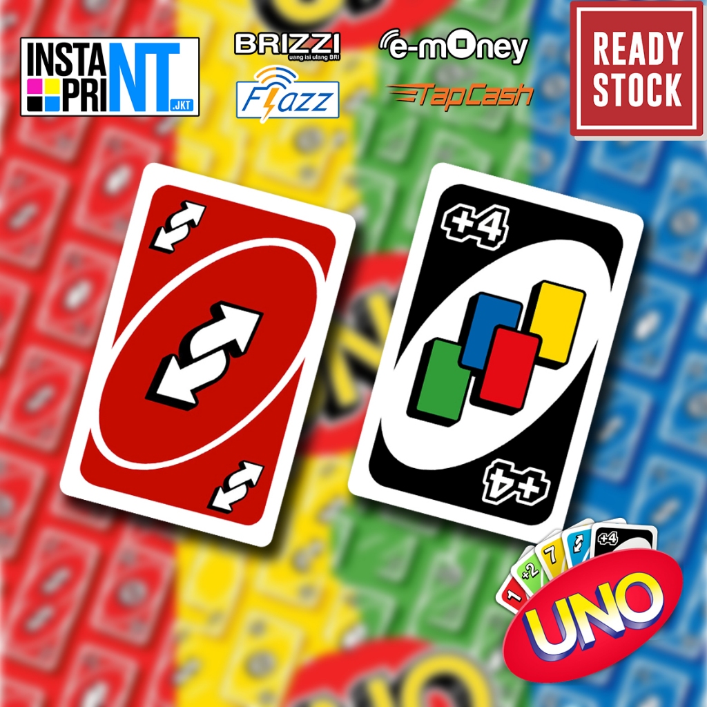 UNO CARD EDITION Emoney Mandiri Flazz BCA gen 2 Brizzi Tapcash Custom kartu Etoll PRINT UV