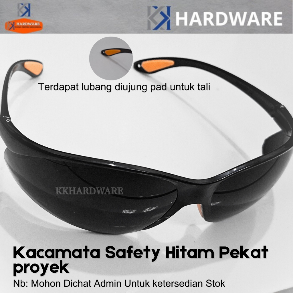 Kacamata Safety Proyek Kacamata Sporty Hitam Terawang Kacamata Bermotor