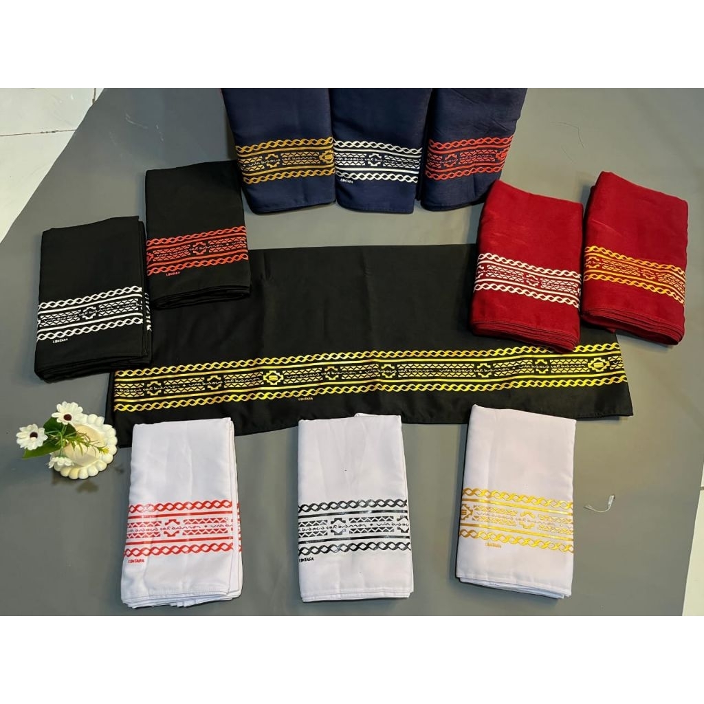 Sarung Lontara Bugis Makassar Premium • Motif Aksara Lontara • Sarung Pria Dewasa Kain Tebal Tidak L