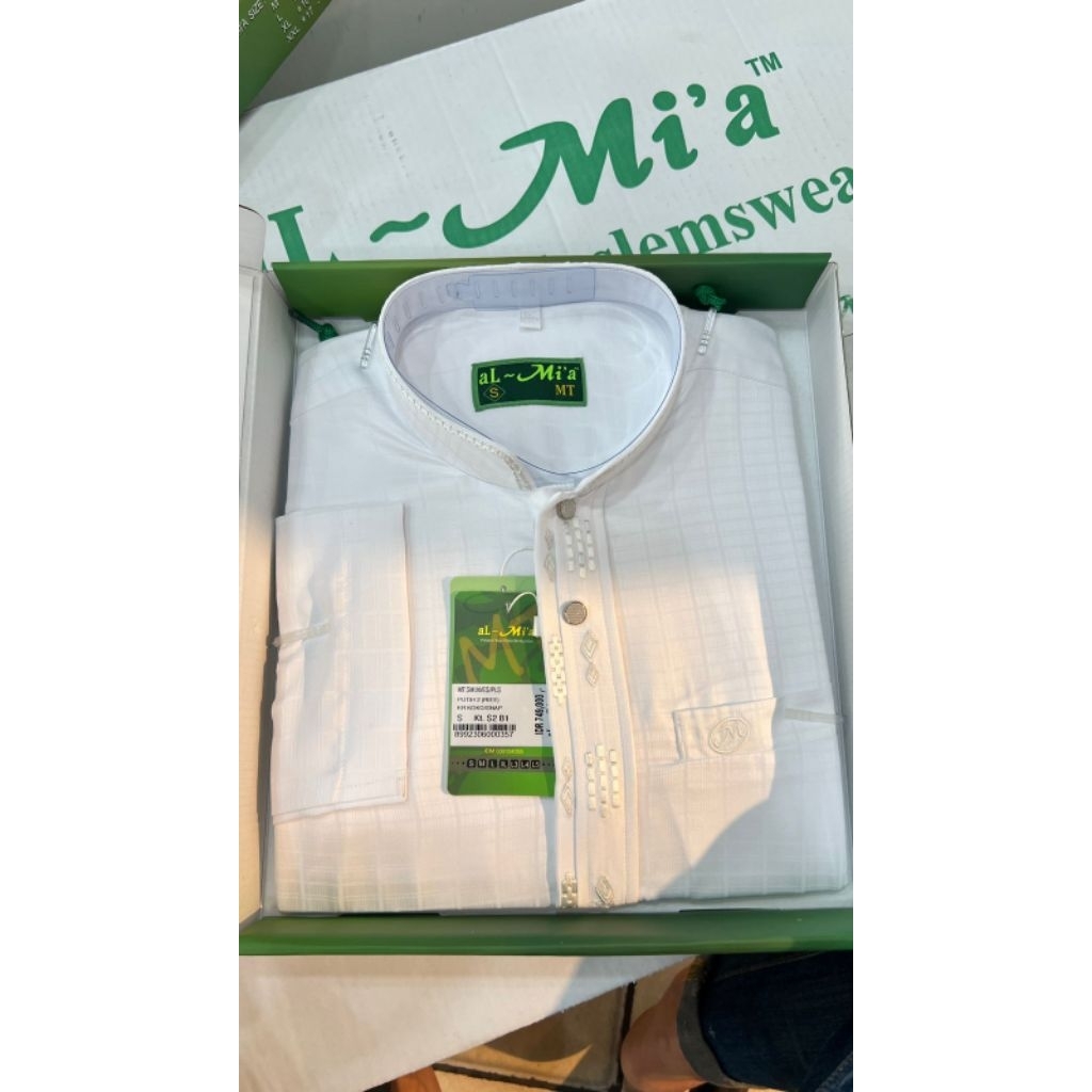 BAJU KOKO AL MIA MT POLOS WARNA/BAJU KOKO AL MIA MT POLOS