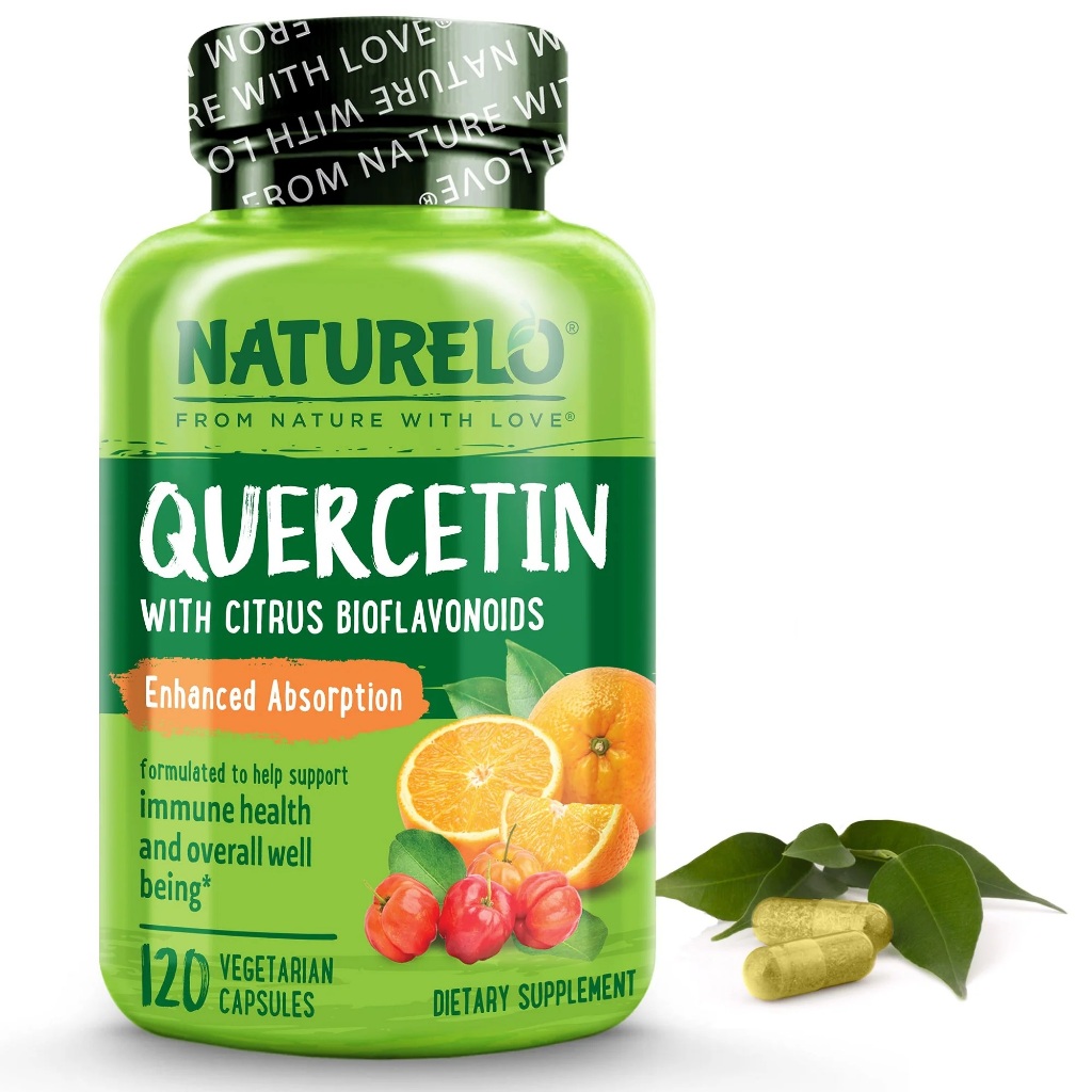NATURELO - Quercetin with Citrus Bioflavonoid Complex - 120 capsules