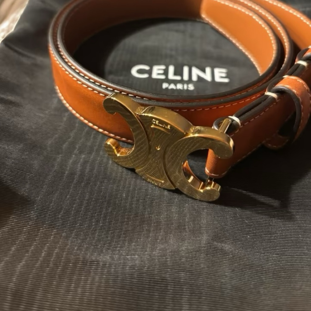 Celine paris belt / celine triomphe belt / celine preloved