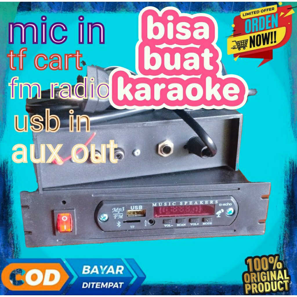 modul Mp3 player bluethoot siap pakai, bisa buat karaoke