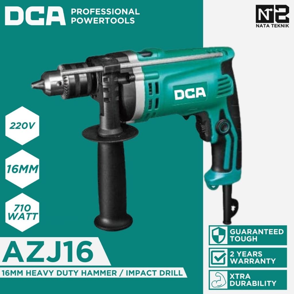 DCA AZJ16 Mesin Bor Tembok Beton 13mm - Electric Impact Drill / Hammer Drill 13mm DCA AZJ16