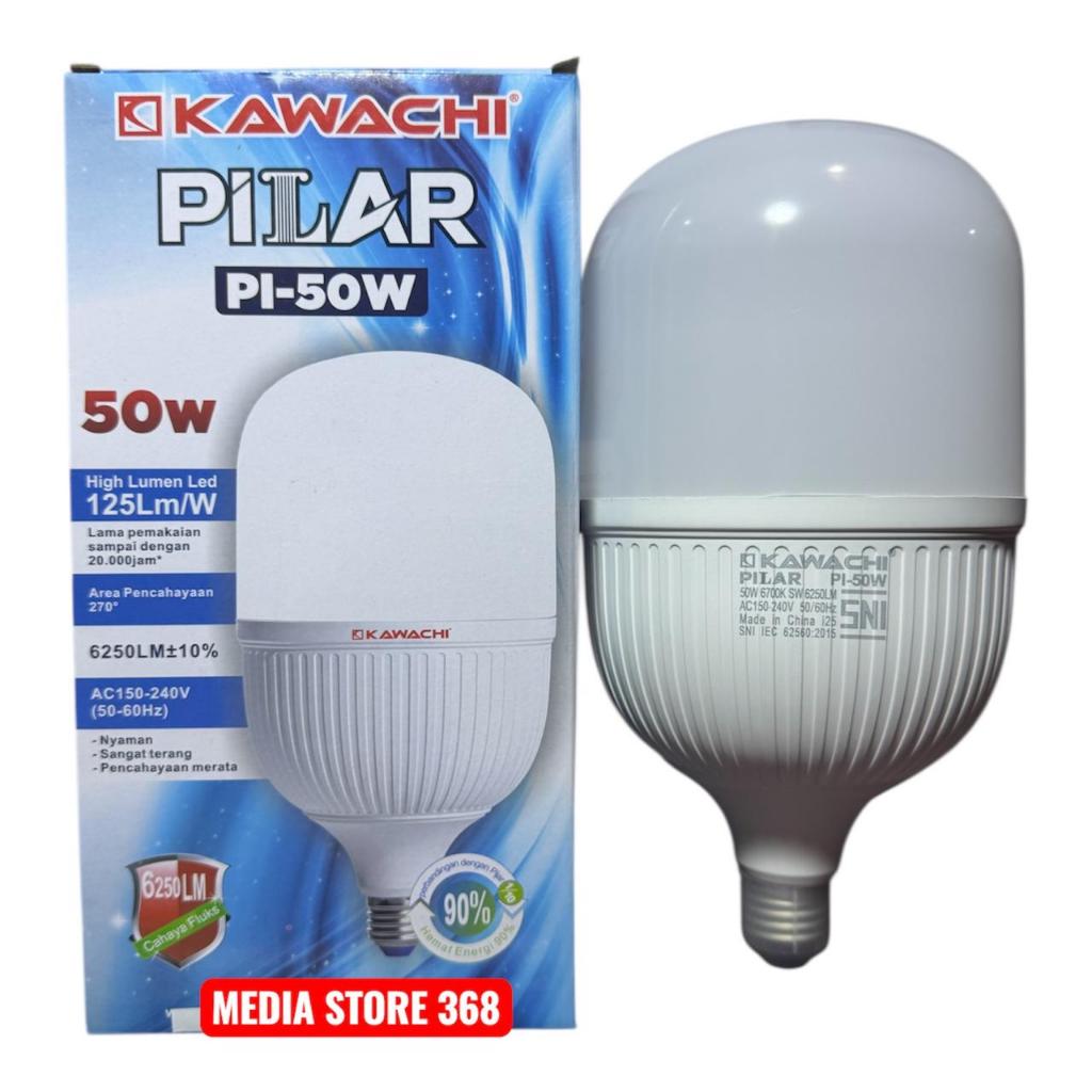 KAWACHI PILAR Lampu LED 50 Watt / Bohlam LED T-BULB Low Voltage 6700K 6250Lm+10% Bergaransi SNI
