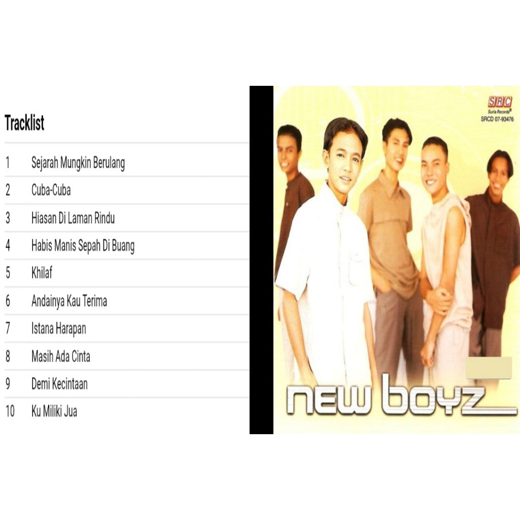 new boyz sejarah mungkin berulang cd album 1999
