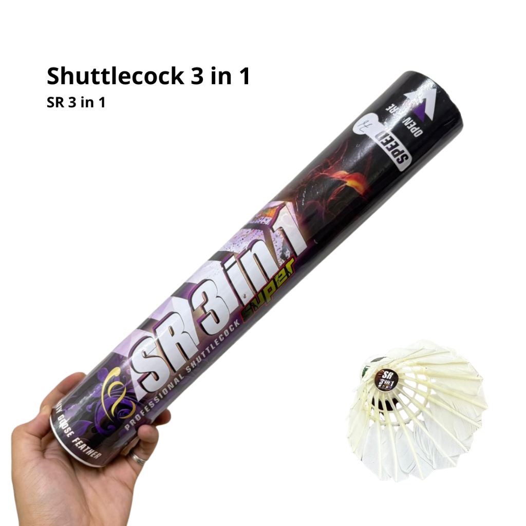 Shuttlecock SR 3 in 1 Super SR Hemat SR Premium SR Top SR Gold