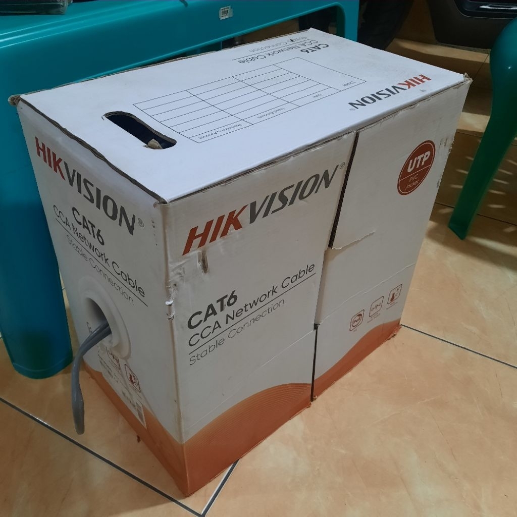 Kabel utp cat 6 cca hikvision