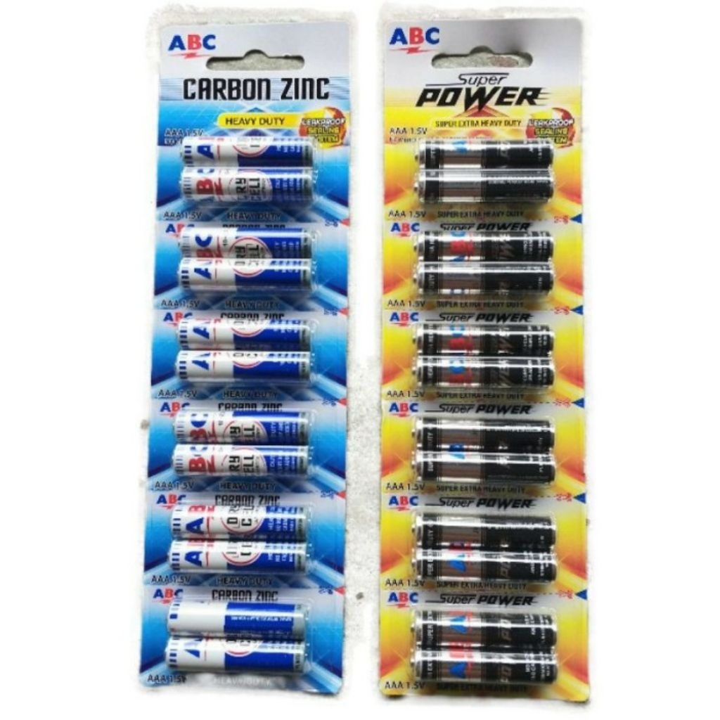 Baterai ABC AAA ABC Biru dan ABC Power A3 baterai remot aaa baterai kecil