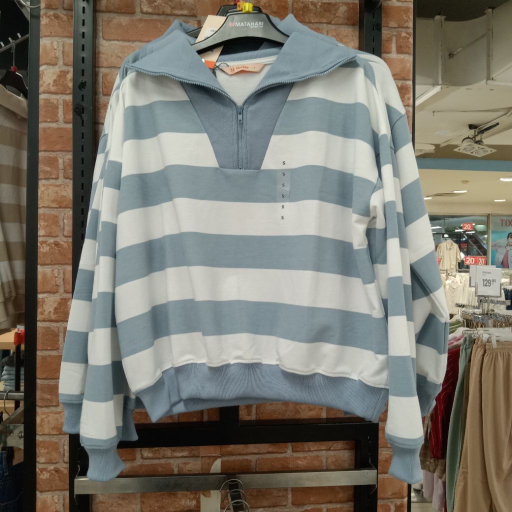 NEVADA SWEATER SALUR CASUAL | BAJU LENGAN PANJANG WANITA | ORIGINAL