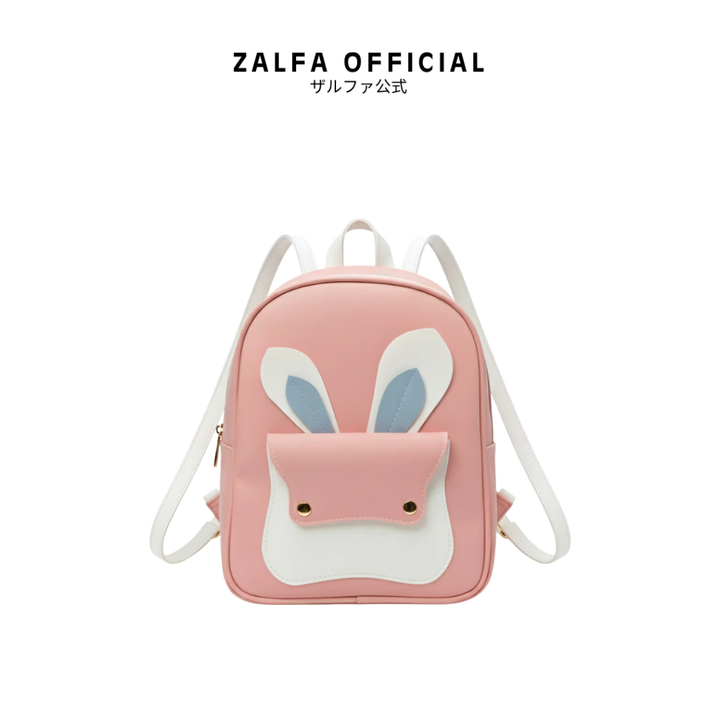 Tas Ransel Rabity Kombinasi / Tas Gendong Kulit Sintetis Wanita Multifungsi